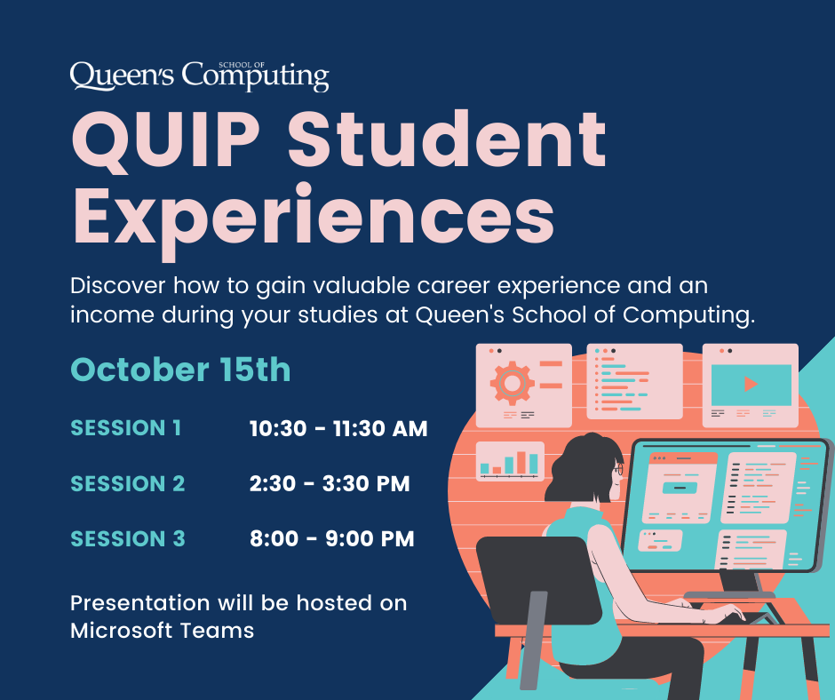 Discover how to gain valuable career experience and an income during your studies at Queen's School of Computing.